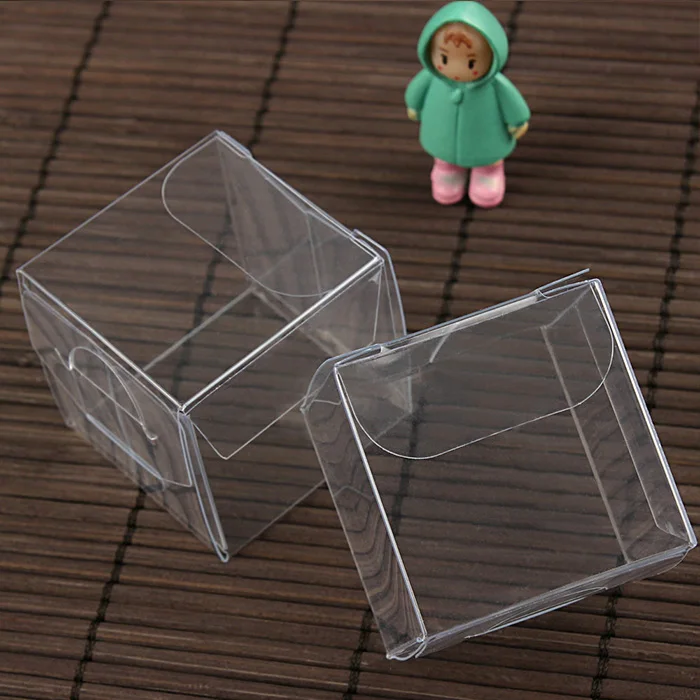 Buy 500pcs 3*3*3cm Transparent waterproof PVC boxes