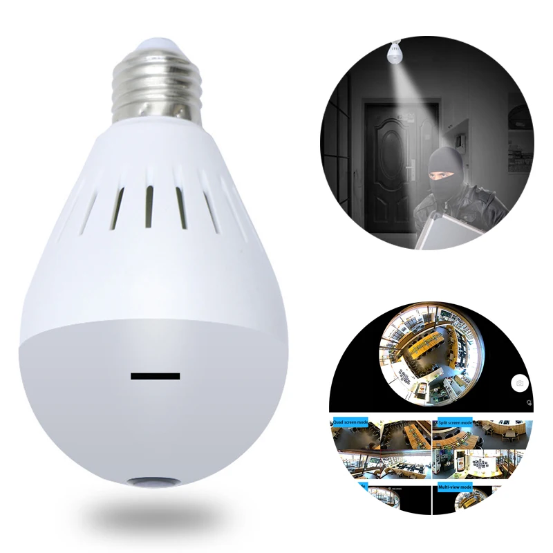 

1080P HD Security Camera Cloud Wireless IP Camera Intelligent Auto Tracking Home Security Camera Wifi Light Bulb Surveillance