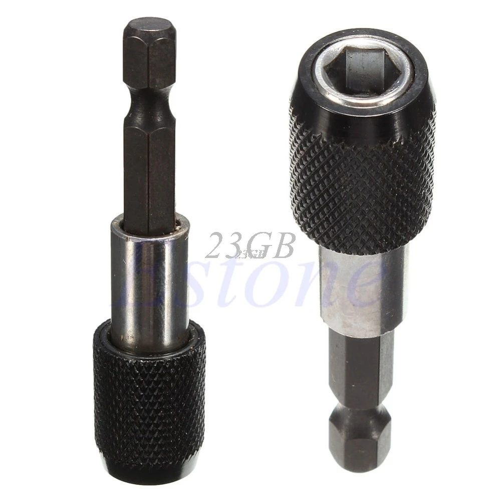 

60mm Quick Release Hex Shank Drill Screw Magnetic Screwdriver Bit Holder 1/4" JUL28_20