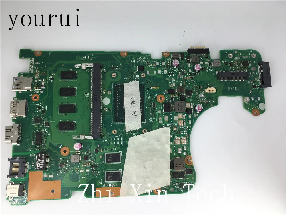  yourui X555YI A8-7410U CPU 4GB RAM Mainboard REV 2.0 For ASUS X555DG X555YI Laptop Motherboard 100%
