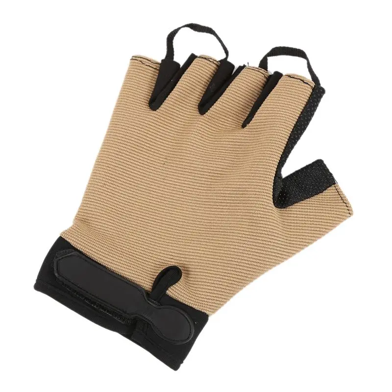 

Palm Brace Supports Outdoor Cycling Sports Wrap Gloves Comfortable Racing Wrist Half-Finger