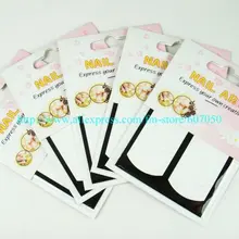 120 шт х 28 полосок/упаковка, французские трафареты для маникюра, направляющие с французскими смайликами, наклейки для дизайна ногтей