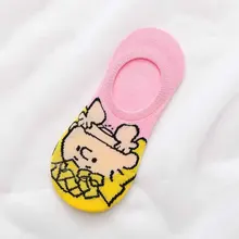 Новинка; женские тонкие короткие Носки с рисунком аниме; хлопковые короткие Дышащие носки с закрытым носком; невидимые Чулочные изделия