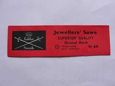 

Free Shipping Jewelry Golden Double Sword Saw Blades Jeweler Tools,Cutting blade for bow saw,Size 6/0#,144 pcs/bag