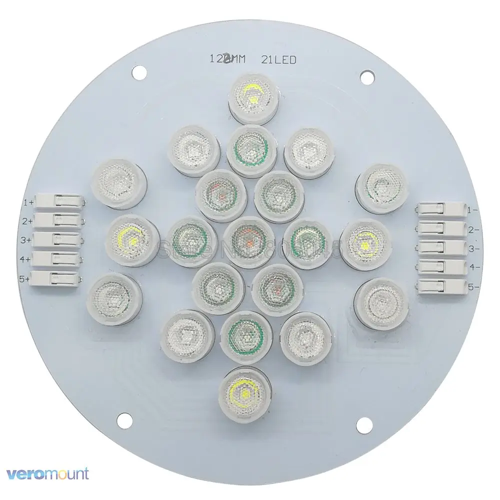 Индивидуальный 5 каналов 21 светодиод s Cree + Epi LED UV смешансветодиодный эмиттер