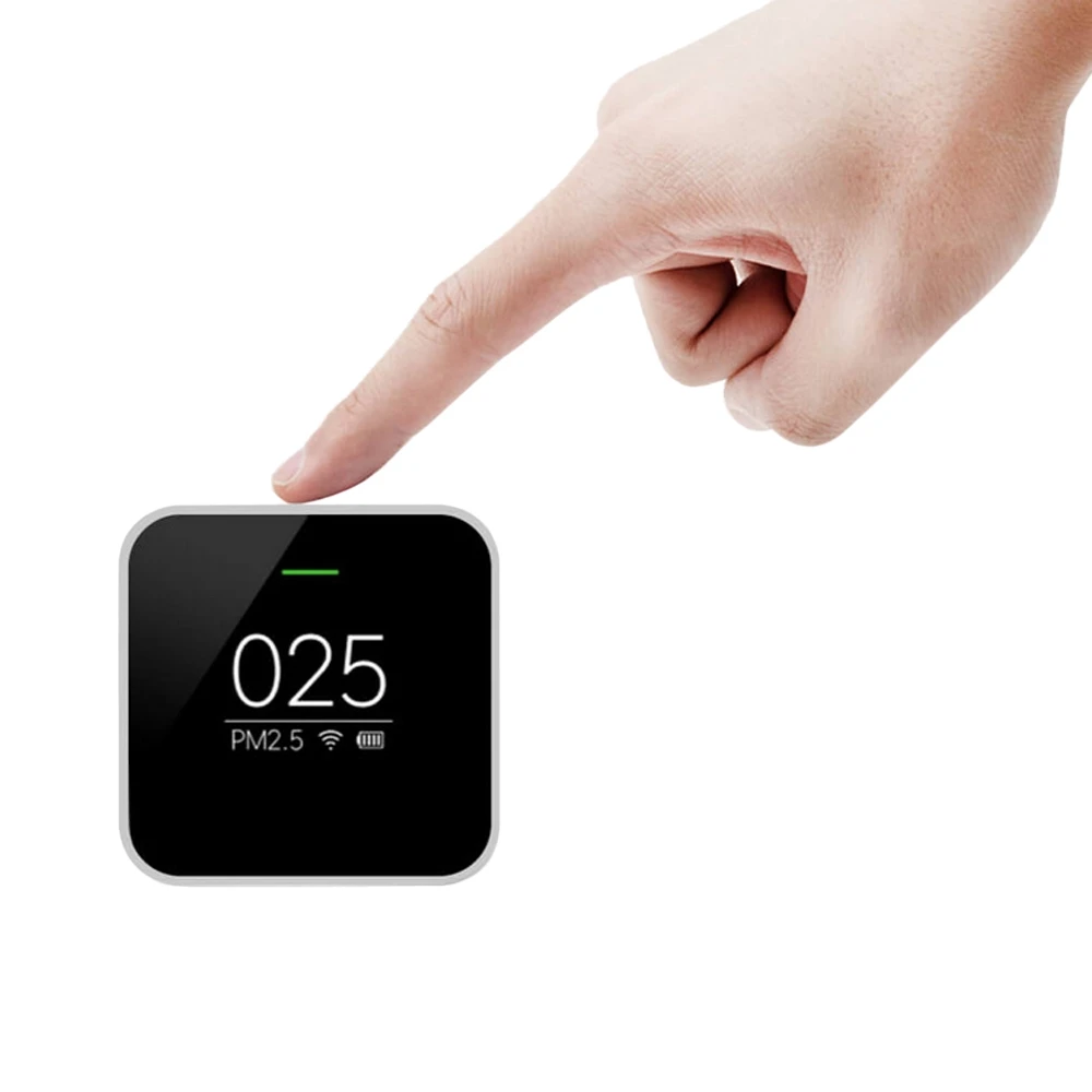 

Original Xiaomi Smart Air Quality PM2.5 Monitor Detector OLED Display Accurate Laser Sensor White Health Care APP Control
