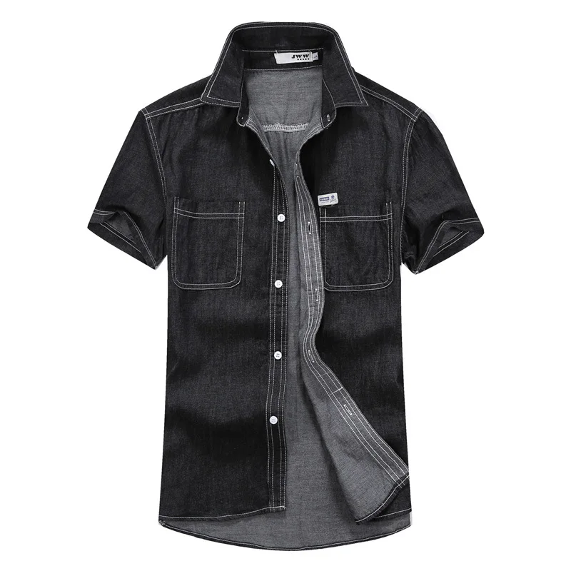 Купить Мужскую Черную Рубашку С Коротким Рукавом