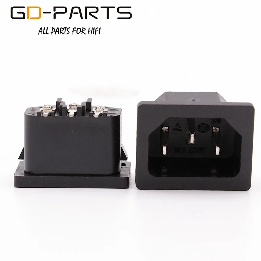 GD-PARTS печатная плата AC Разъем питания IEC320 C14 сетевой разъем питания переменного тока Электрический разъем питания AC250V 10A CCC CE TUV