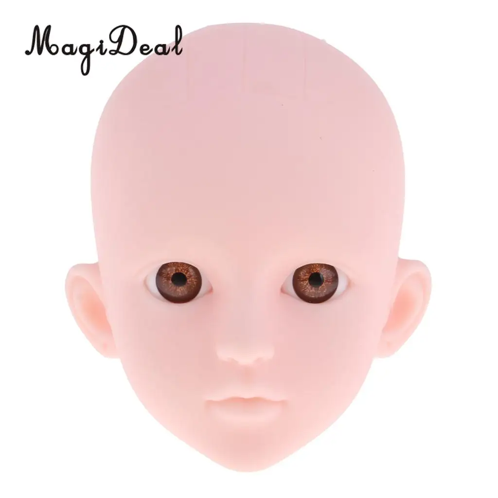 1/4 BJD DIY Custom Use - Safety Acrylic Eyes 14mm Eyeballs Brown Iris for Kurhn Dollfie MSD Doll Making Supplies