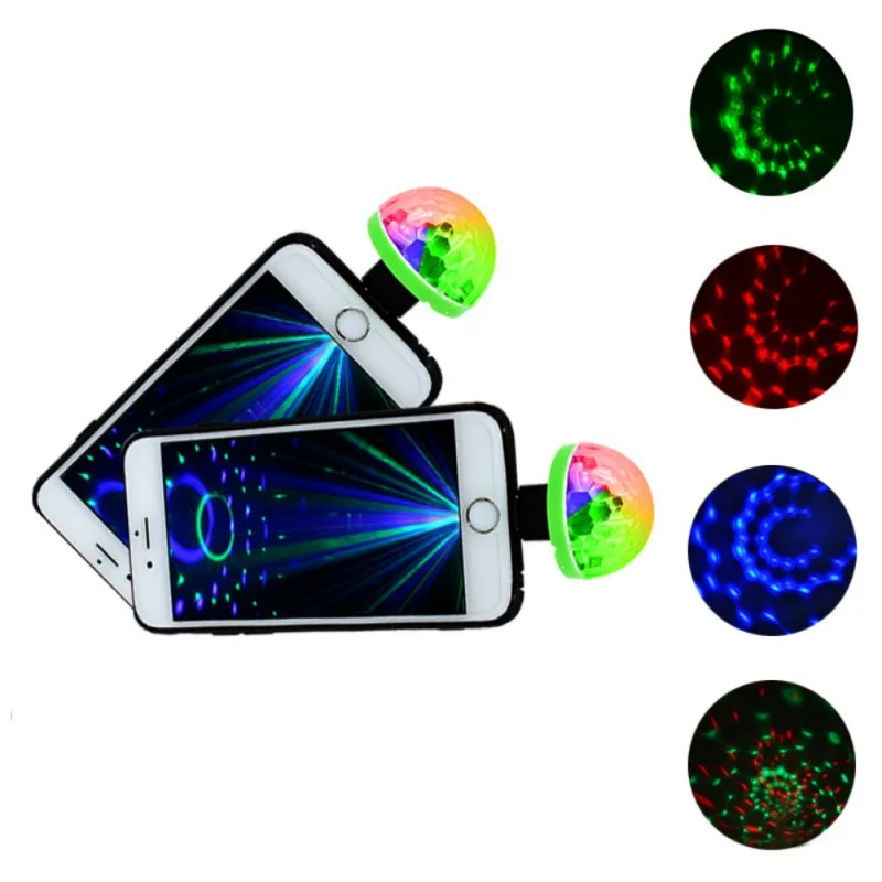 

New 5W USB Laser Light Mini RGB LED Disco Ball Shape Stage Effect Convenient Party Club DJ Light Mobile Phone PC Power Bank HOT