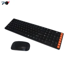 P 2.4 ГГц Беспроводной клавиатура Мышь Комплект комплект клавиатура и оптический Мышь комбо мини-нано-приемник для ПК оригинальное desktop