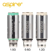 Катушка для электронной сигареты Aspire Breeze/Breeze 2 Vape катушка 1.0ohm сменная основная головка для электронной сигареты Breeze Tank испаритель
