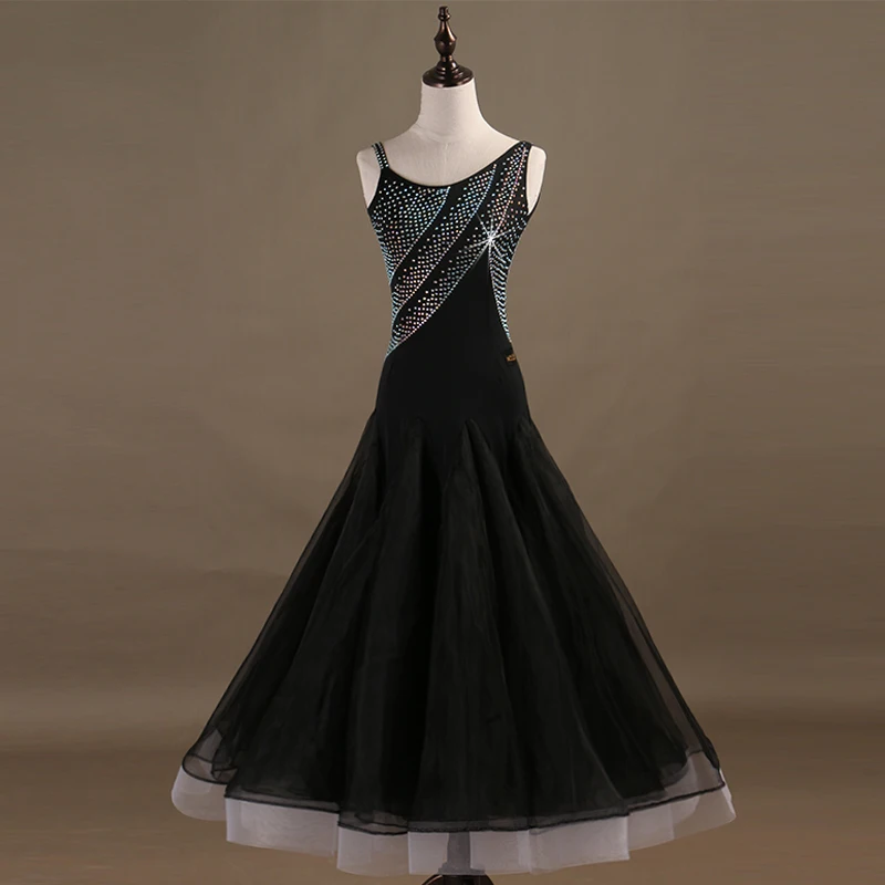 

2019 New Costume Sale Ballroom Dance Skirts Newest Design Woman Modern Waltz Tango Dress/standard Competition Dress MQ078