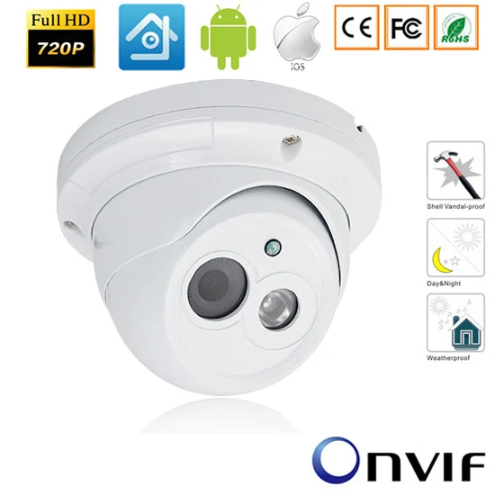 CCTV 720P/960P/1080P Securiy HD IP Network Camera 1.0/1.3MP/2.0 Mega pixel Outdoor Network IP Dome Camera ONVIF H.264 2.8mm Lens CCTV 720P/960P/1080P Securiy HD IP Network Camera 1.0/1.3MP/2.0 Mega pixel Outdoor Network IP Dome Camera ONVIF H.264 2.8mm Lens