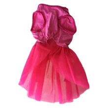 Прочный розовый бант одежда для маленьких собак платье розовый S, M, XS
