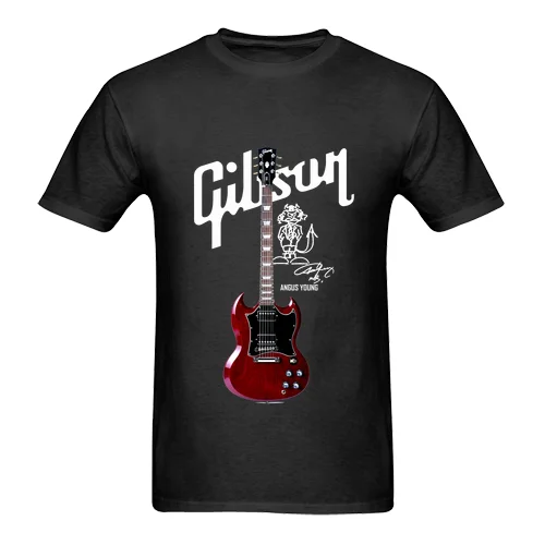 Gibson 'Les Paul SG' Angus Young Guitar Mens t-shirts Tshirt tee T shirt S  - 3XL - AliExpress Men's Clothing