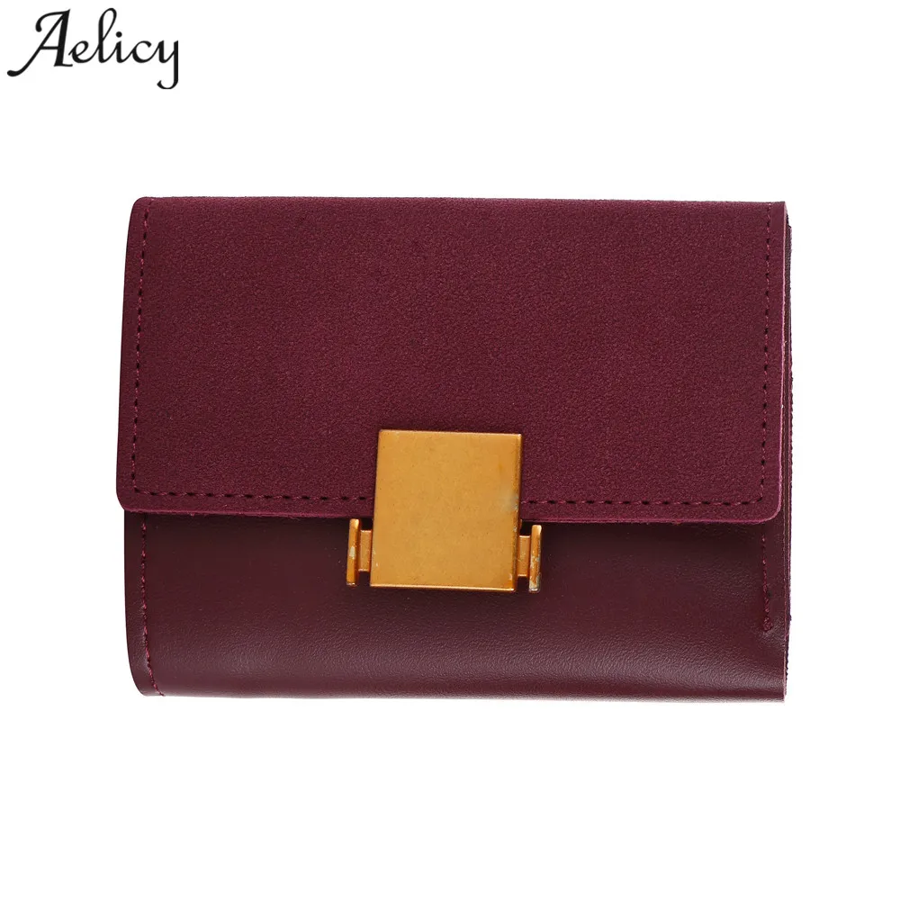 

Aelicy Girls Wallet Simple Retro Short Women Coin Purse lady Card Holders @@ drop ship new 2019 hot SELLING carteira feminina