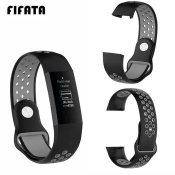 

FIFATA For Fitbit Charge 3 Silicone Watch Band Sport Strap Replacement Wristband Bracelet For Fitbit Charge 3 Accessories