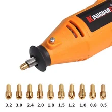 10 шт. 0,5-3,2 мм медная дрель цанговые патроны адаптер электроинструмент