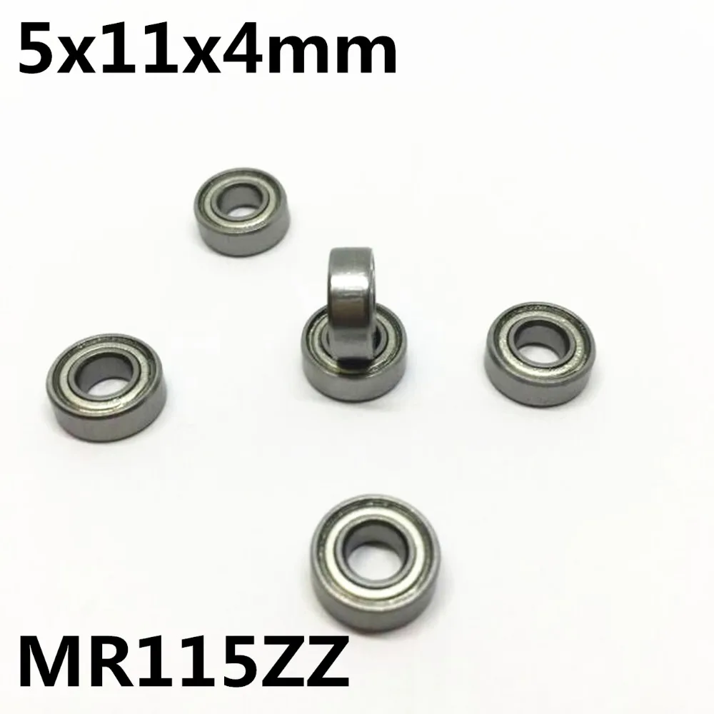 10Pcs MR115ZZ MR115-2RS 5x11x4 mm Deep Groove Ball Bearing Miniature Bearing Advanced High Quality MR115Z MR115