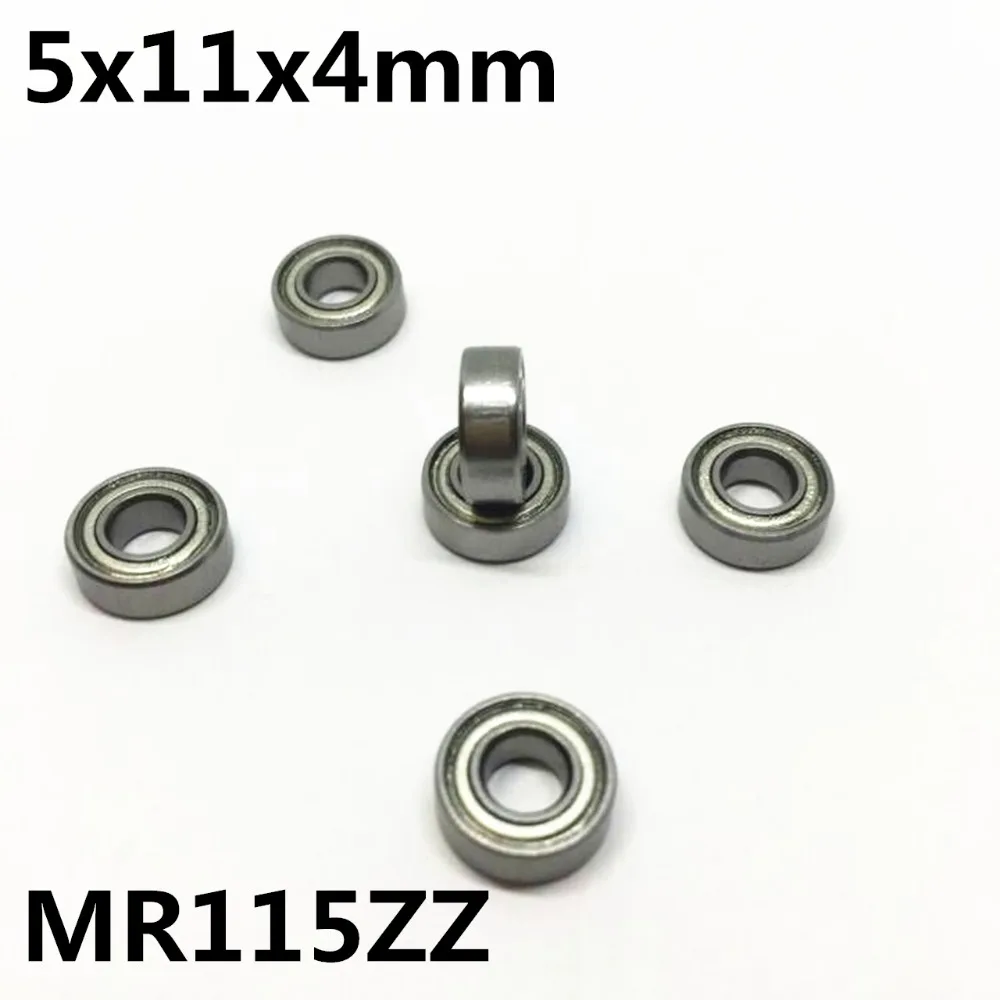 5x11x4 mm 60 PCS MR115ZZ Metal Double Shielded Ball Bearing Bearings MR115z 