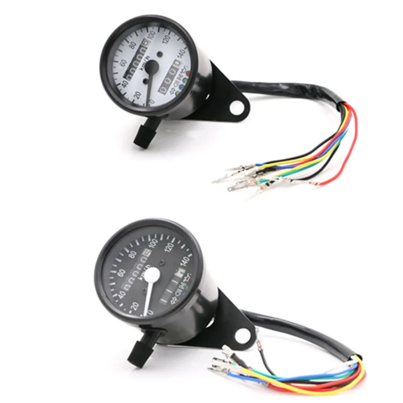 

Motorcycle LED Backlight Signal Odometer KMH Speedometer Gauge Custom For Harley Honda Yamaha Suzuki Chopper Bobber