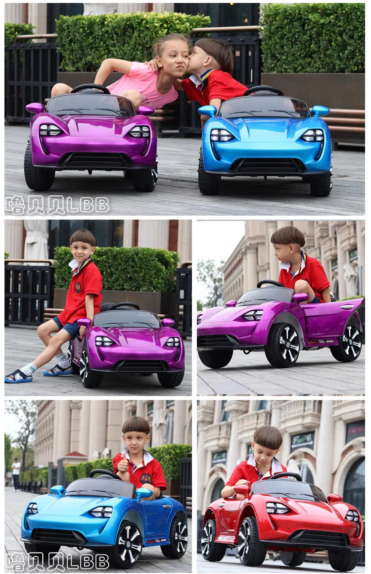 Детский электромобиль, четыре колеса, двойной привод, игрушечный автомобиль, перезаряжаемый, для детей, Детский пульт дистанционного управления, игрушечный автомобиль, детская езда на радиоуправлении