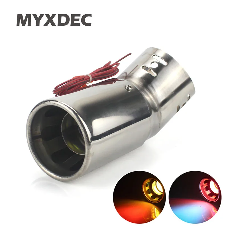 Buy Universal Car Stainless Steel Muffler Pipe Spray Device Light Tail Throat
