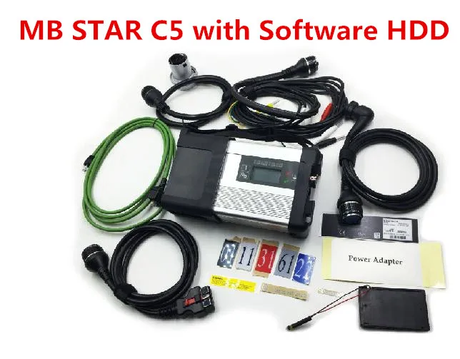 MB STAR C5 for Mercedes Benz obd 2 connectors SD Connect 5 and 2018/12 DTS Software HDD OBD2 odb2 car diagnostic tools | Автомобили и
