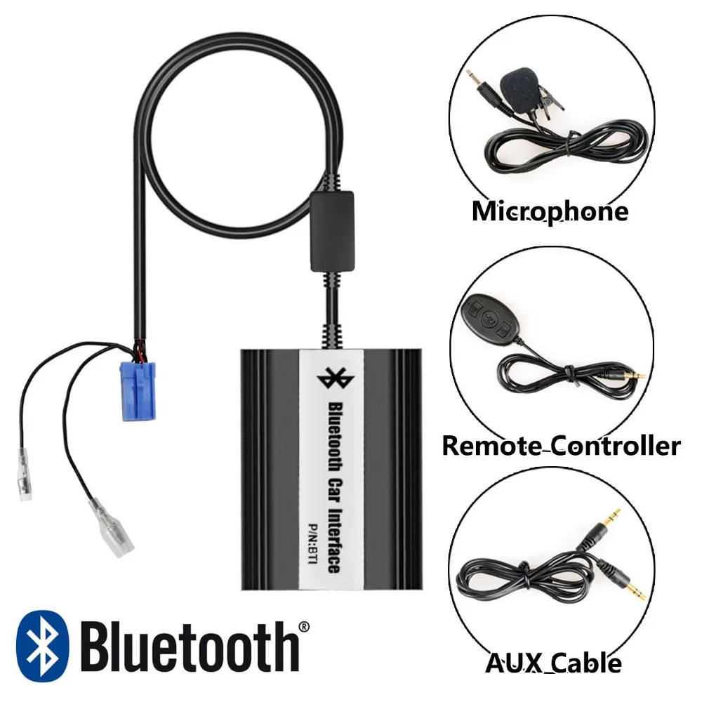 Bluetooth Receiver Car Kit Hands Free Phone Call Wireless Music Adapter