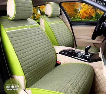 

2016 auto supply four season special fiber flax material car seat covers 5 pieces / set car seat cover cushion