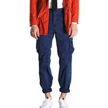 Демисезонный регулярные брюки-карго Для мужчин Повседневное тонкий хлопок Для мужчин s городских тактические брюки