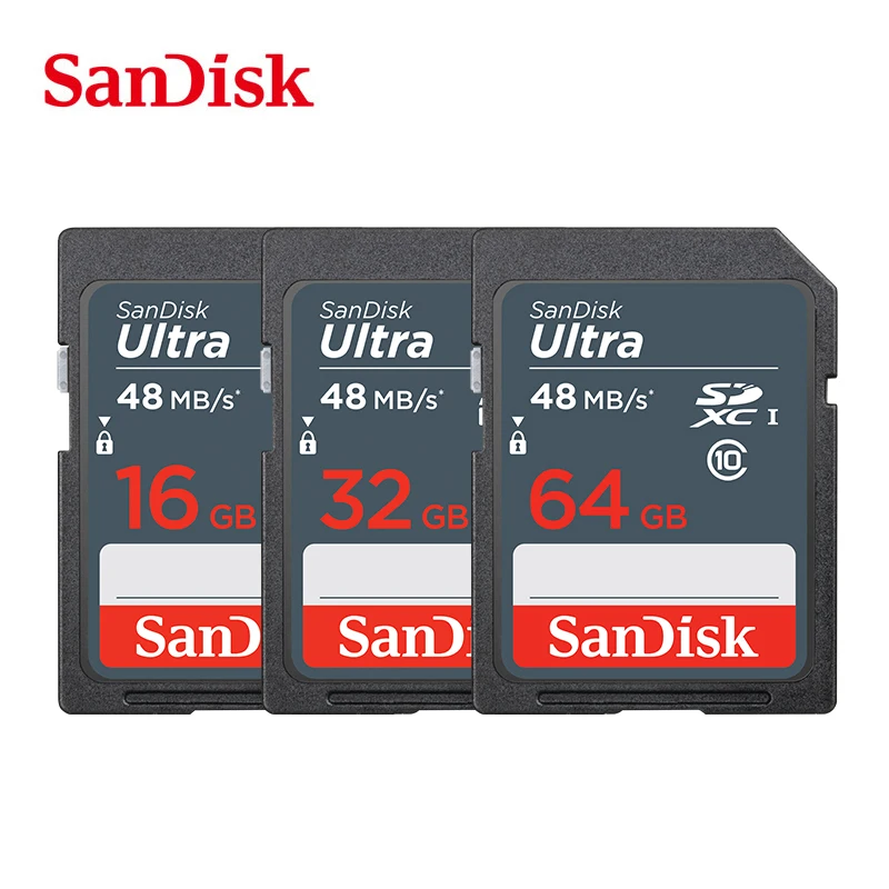 Карта памяти SanDisk Ultra 8 ГБ 16 32 SDHC 64 SDXC Class10 карта C10 USH-1 поддержка камер | Компьютеры и