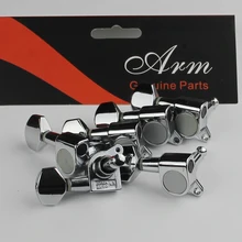 Han серебряное производство задняя сторона электрогитары тюнеры хедшток Кнопка левый Корея JinHo OEM J-02