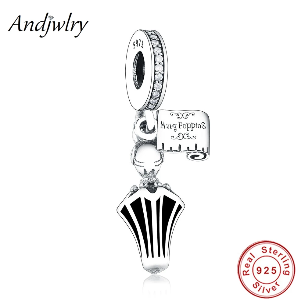 

Fit Original Pandora Charms Bracelet 925 Sterling Silver Pendant Mary Poppins Umbrella Dangle Charm DIY Jewelry Women Berloque