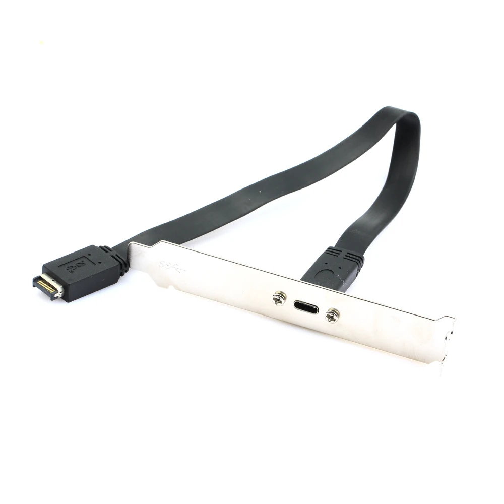 

H1111Z Computer Cables 0.3m 0.5m USB3.1 Front Panel Header Type-E Male to USB-C Type-C Female Extension Wire Adapter Cable Cord