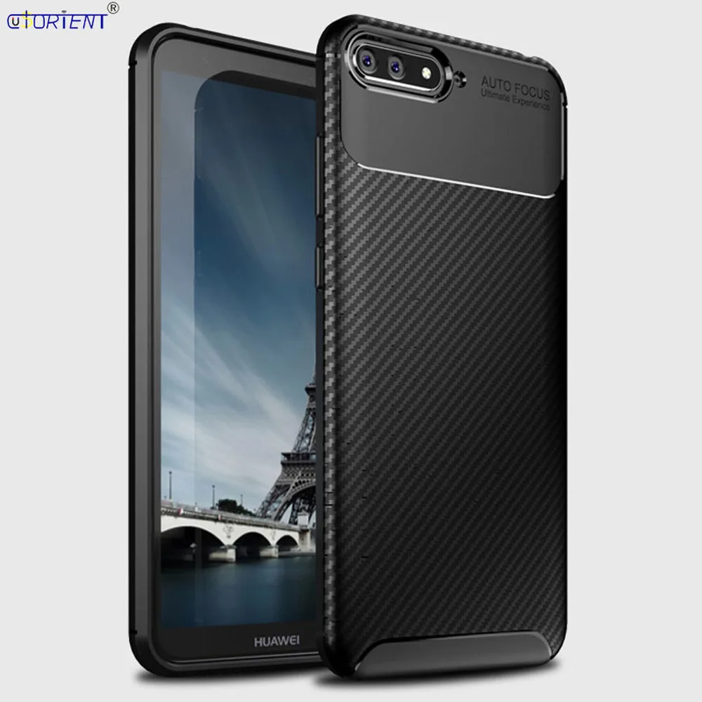 Матовый чехол для Huawei Y6 2018 Мягкая силиконовая Противоударная крышка