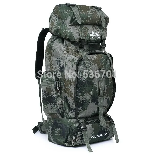 Открытый военный большой емкости рюкзак для мужчин камуфляж водонепроницаемый износостойкий рюкзак 80L Кемпинг Туризм дорожная сумка