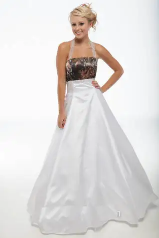 Free Shipping Strapless Halter Mossy Oak Camo Wedding Dresses 2017