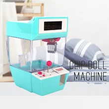 人形爪マシンミニスロットゲーム販売菓子製造機グラバーアーケードデスクトップキャッチ楽しい音楽おかしいおもちゃガジェット子供(China)