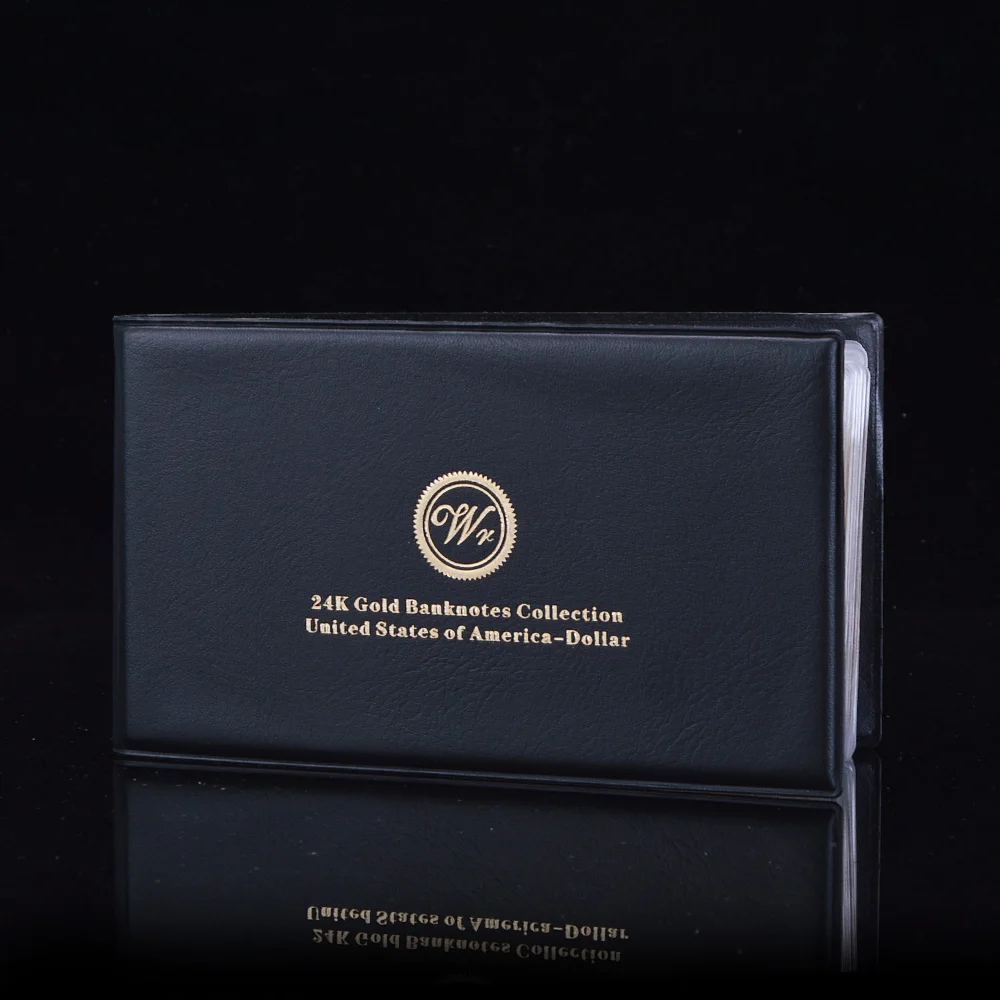 

Album Set Of US Gold Banknote 14 Models Dollars Full SET 1 2 5 10 20 50 100 500 1000 10000 100000 1 Million 1 Billion