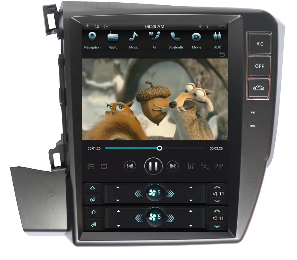 Perfect 10.4" Tesla Android Car Radio GPS Multimedia Stereo For Honda Civic left driving 2012- Vertical Screen Auto Audio 2GB+32GB 0 Perfect 10.4" Tesla Android Car Radio GPS Multimedia Stereo For Honda Civic left driving 2012- Vertical Screen Auto Audio 2GB+32GB 0