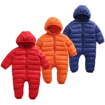 

Winte Kids Warm Jumpsuit Children Padded Infant Puffer Jacket Siamese Newborn Baby Romper Climbing Suit Clothing Down Jacke