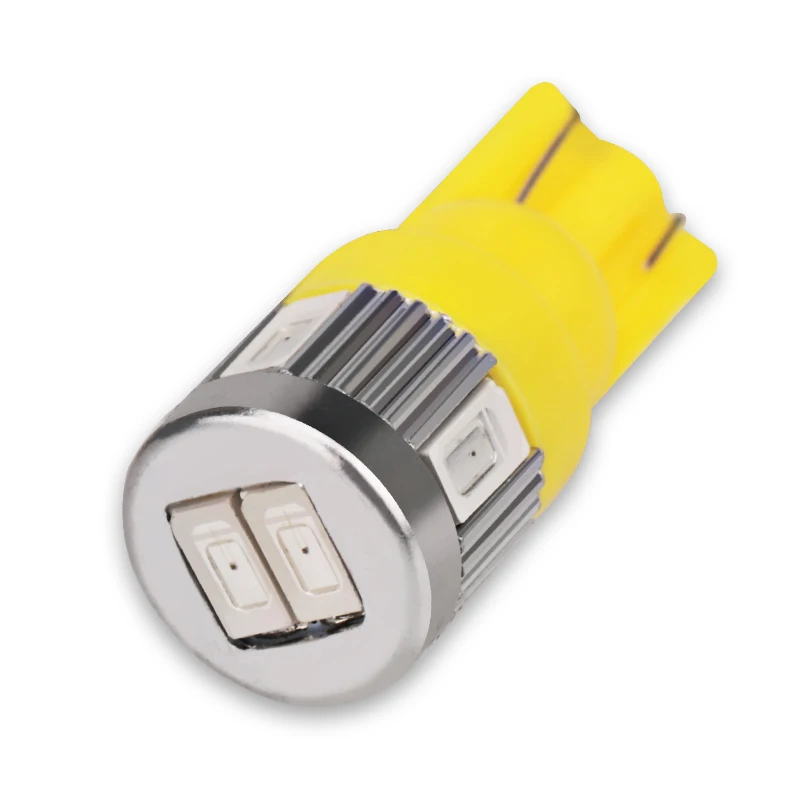 10 шт. T10 W5W 194 501 5630 SMD 6 светодиодный 12 в автомобильный габаритный светильник