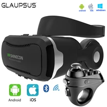 2017 VR Shinecon 4.0 3D Virtual Reality Headset for 4.7-6.0 Inches Smartphones with R1 Gamepad