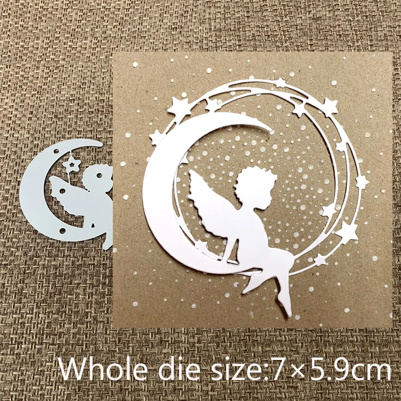 

New Design Craft Metal Cutting Dies cut die star wings angel on the moon crapbooking Album Paper Card Craft Embossing Die Cuts