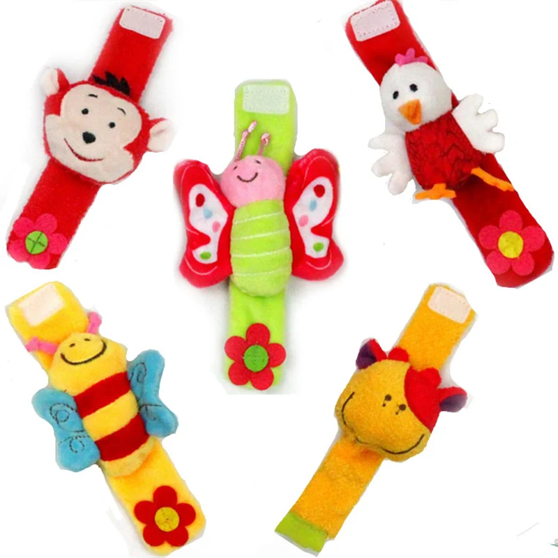 

Baby Toys Cartoon Animal Wrist Strap Belt Rattle Toys Children Infant Newborn Puzzle Musical Educational Baby Toys