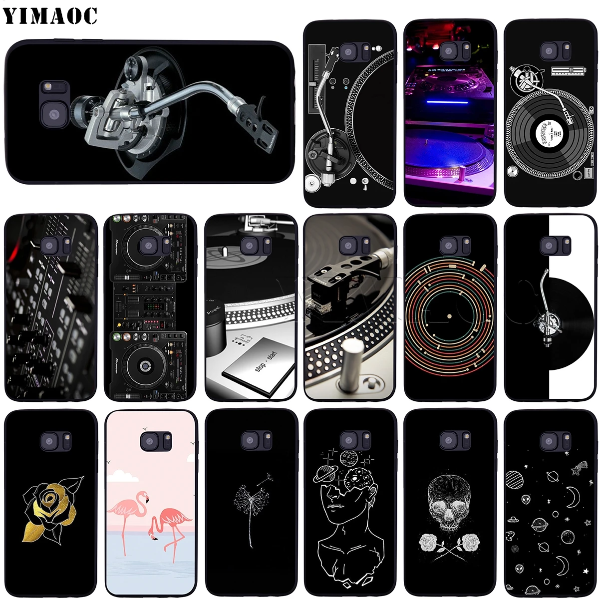

YIMAOC Turntables DJ Music Case for Samsung Galaxy A7 A8 A9 A10 A20 A30 A40 A50 A70 M10 M20 M30 S10e J6 Plus