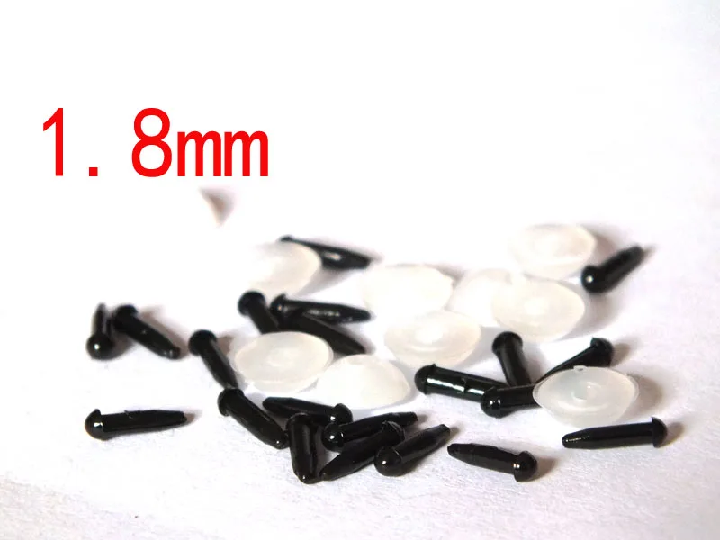 100pcs high quingity mini black  Plastic toy eyes/doll eyes---1.8mm