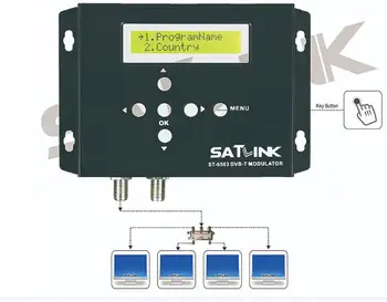 

Satlink ST-6503 DVB-T Modulator Route DVB-T modulator AV Router DM Modulator DVB-T AV Digital RF Modulator